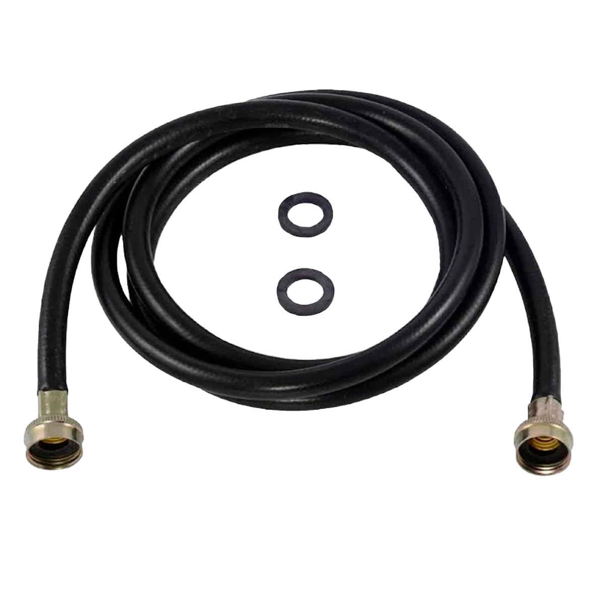 MANGUERA PARA LAVADORA NEGRA C/CONEXIÓN NEGRA 1/2" 1.20 MTS