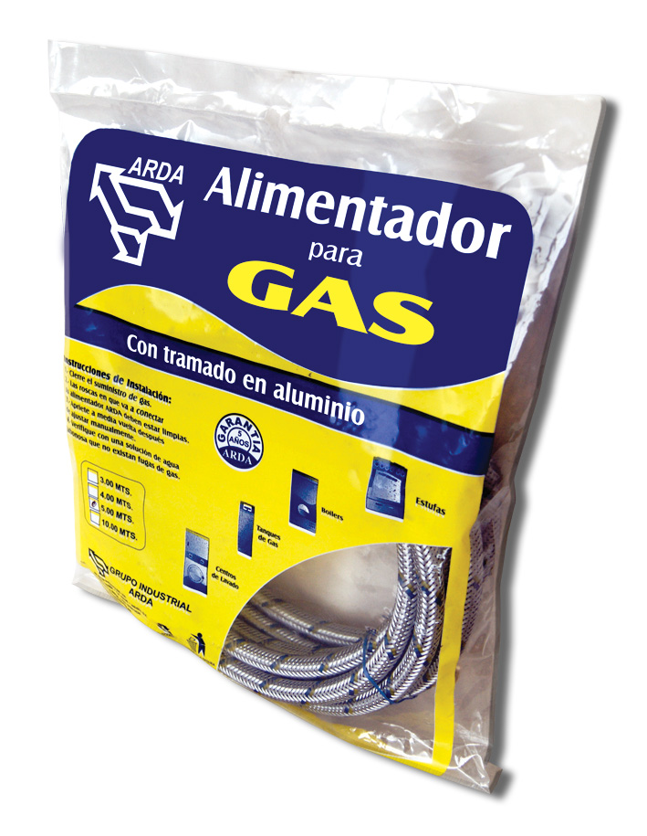 MANGUERA P/GAS ALUMINIO 3/8" 10 MTS