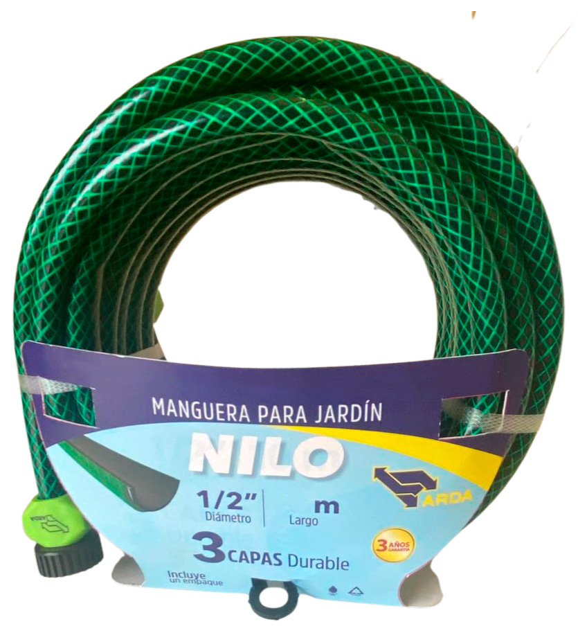 MANGUERA NILO 1/2" ARMADA 25 MTS