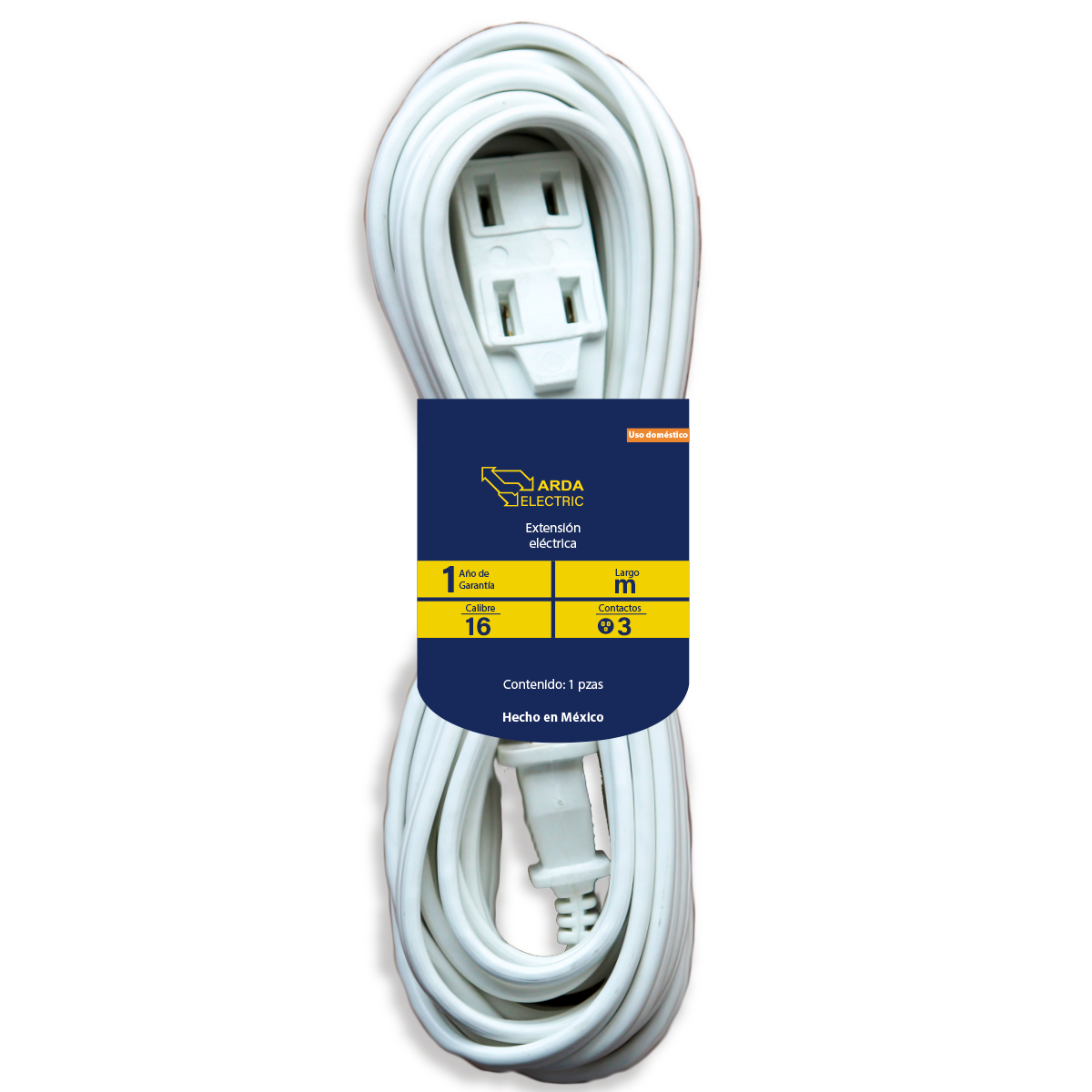 EXTENSIÓN ELÉCTRICA DOMÉSTICA 4 MTS